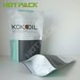 Top sale custom foil food storage packing bags stand up ziplock coconut oil pouch