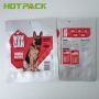 Custom logo moisture proof aluminized foil dog pet food three side seal packaging bag