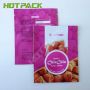 Hot Selling Resealable Zipper Aluminium Foil Plastic Packaging Matte Nut Food Three Side Seal Pouches Bag