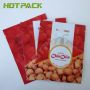 High Quality Food Grade Laminated Aluminum Foil Zipper Nut Food 3 Side Seal Bags 