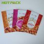 Matte Wholesale Heat Seal Mylar Snack food Plastic Three Side Seal Packaging Bags