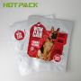 Custom gravure printing  pet food mylar three side seal plastic zipper top packaging bag