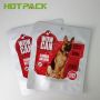 Custom gravure printing  pet food mylar three side seal plastic zipper top packaging bag