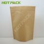 Custom Print Food kraft paper stand up pouch packing bag with clear window