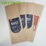 Custom Colourful Printing Mylar Aluminum Foil Lined Kraft Paper Coffee Bag With Vale