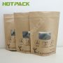 Hot Sale Custom  Kraft Zipper Paper Protein Food Stand Up Packaging Bags