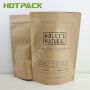 Custom printing resealable kraft paper stand up body scrub packaging bag