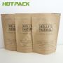 Custom printing resealable kraft paper stand up body scrub packaging bag