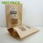 Custom printing food package chia seed kraft paper stand up pouch packaging bag