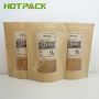 Custom printing food package chia seed kraft paper stand up pouch packaging bag