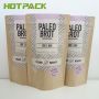 [ 复制 ]Food Grade Stand Up Zipper Kraft Paper Packaging Cookie Milk Powder Organic Spices Bag