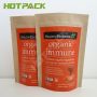 Moisture Proof Food Grade Brown Kraft Paper Stand Up Packaging Bags