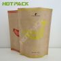 Kraft Paper Foil Mylar Cheese Banana Chips Stand Up Packaging Bags With Zipper