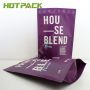 Custom printing aluminum zipper resealable plastic stand up packaging bag