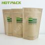 Wholesale printed  kraft paper food packaging stand up pouch with clear window