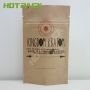 Custom Printing Food Grade Brown Kraft Paper With Zipper Food Packaging Bag