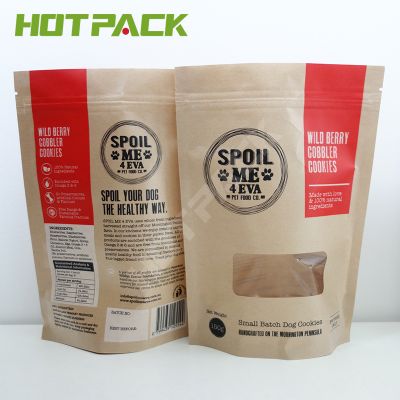 Customized Printing Food Grade Stand up Pet Food Storage Paper Bag