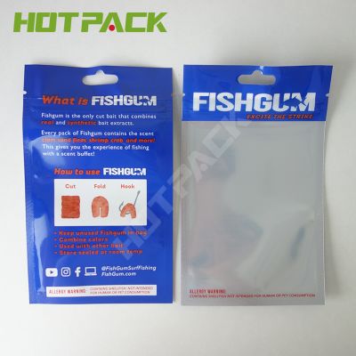 Custom Printing  Aluminum Foil Packaging Zipper Fish Feed Bag 3 Side Seal Pouch