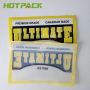 Custom soft plastic reusable zipper pouch 3 side seal bag for fish lure with clear window