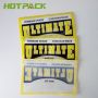 Custom soft plastic reusable zipper pouch 3 side seal bag for fish lure with clear window
