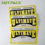 Custom soft plastic reusable zipper pouch 3 side seal bag for fish lure with clear window