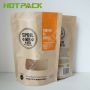 Custom Kraft Paper Bag With Clear Window Dog Treat Packaging Bags With Zipper