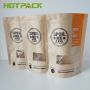 Custom Kraft Paper Bag With Clear Window Dog Treat Packaging Bags With Zipper