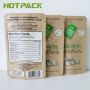 Resealable Moisture proof Kraft Paper Packaging Stand Up Pouch For Food Dry Roasted Cashew Tiger Nut 