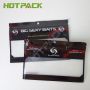 Custom clear zip lock plastic fishing bait lure plastic packaging bag 3 side seal bag