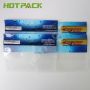 Custom printed top zip mylar foil plastic food packing 3 side seal bag for fishing lure