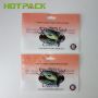 Custom resealable plastic fishing lure packaging bags 3 side seal bag with zipper