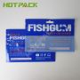 Custom print wholesale fishing lure package plastic packing 3 side seal bag with clear window