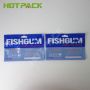 Custom print wholesale fishing lure package plastic packing 3 side seal bag with clear window