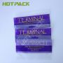 Custom logo print small bait package waterproof fish bait 3 side seal bags with clear window
