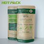 Custom Logo Design Gravure Printing Kraft Paper Seed  Foods Packaging Bag With Zipper