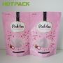 Matte surface resealable fruit tea bags aluminum foil stand up plastic zipper food packaging bag