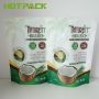 Food grade resealable plastic packaging coconut palm sugar bag stand up zipper package pouch