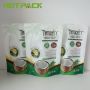 Food grade resealable plastic packaging coconut palm sugar bag stand up zipper package pouch