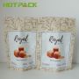 Food grade matte plastic tea mylar bags resealable zipper stand up bags with own logo