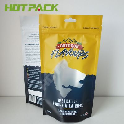 Supplier direct custom printed selling logo aluminum foil ziplock spice pouch