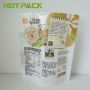 OEM food grade glossy finished mylar bag custom plastic stand up soup pouch