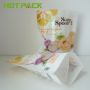 Glossy finish food grade mylar bag digital printing fresh soup stand up packaging bag