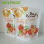 Plastic full color food grade reusable zip lock mylar bag self-standing soup package