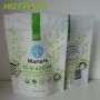 Food grade smell proof foil tea plastic bag stand up zipper bag for matcha packaging