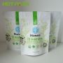 Food grade smell proof foil tea plastic bag stand up zipper bag for matcha packaging