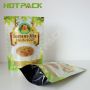Aluminium foil color print reusable zipper soup packaging bag plastic stand up smell proof food pouch