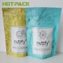 Matte plastic nuts stand up packaging bag with resealable zipper