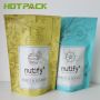 Matte plastic nuts stand up packaging bag with resealable zipper