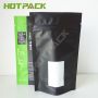 Resealable customized aluminum foil matcha pouch stand up zipper tea powder mylar bags