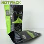 Logo printed aluminum foil plastic powder bags stand up zipper matcha tea packaging bags